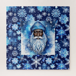 Santa in Blue