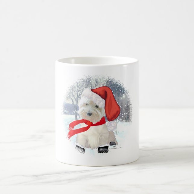 Santa in Boots Kaffeetasse (Mittel)