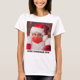 Santa in Coronavirus Gesichtsmaske HumorT-Shirt T-Shirt