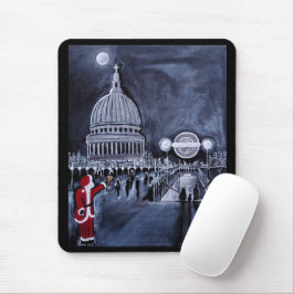 Santa in London Painting by Alfred Fox Mousepad