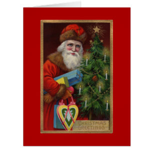 Santa in Red Big Greeting Card