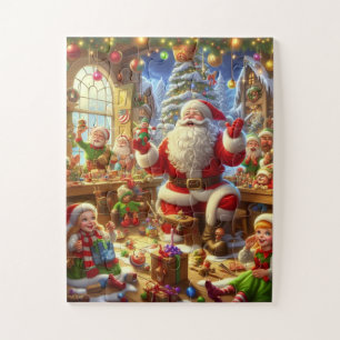 Santa in seiner Werkstatt 30 übergroße Teile