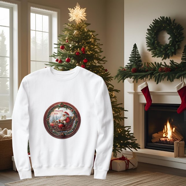 Santa in Sleigh Sweatshirt (Von Creator hochgeladen)