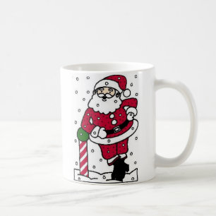 Santa in Snow Kaffeetasse