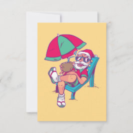 SANTA IN VACATION CHRISTMAS IM JULI  DANKESKARTE
