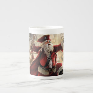 Santa ist ein Pirat Prozellantasse