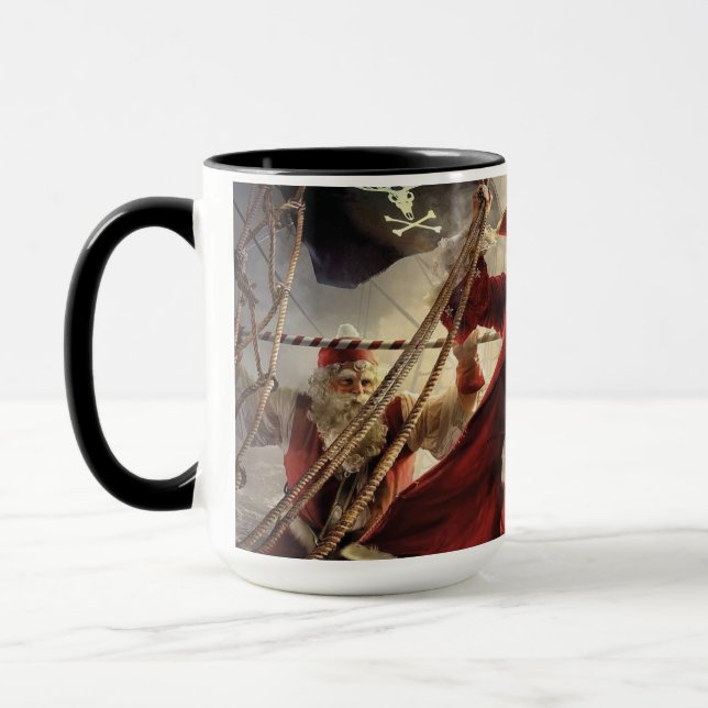 Santa ist ein Pirat Tasse (Links)