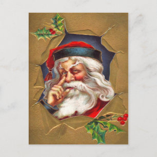 Santa ist hier! feiertagspostkarte