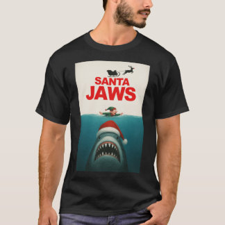 Santa Jaws Mädchen Geschenk Geschenk T-Shirt