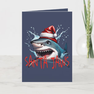 Santa Jaws Pub Zitat Weihnachten Hai Cartoon Kunst