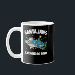 Santa Jaws Shark Christmas Lights Merry Sharkmas X Kaffeetasse<br><div class="desc">Weihnachtsweihe Weihnachten Weihnachten Weihnachten Weihnachten Weihnachten Weihnachten Boys</div>