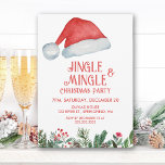 Santa Jingle & Mingle Fun Friends Christmas Party Einladung<br><div class="desc">Begleiten Sie uns für eine festliche Ansammlung mit unserer Weihnachtsfeier & Mingle Fun Friends Weihnachts-Party Einladung! Mit einer charmanten Weihnachtsmannmütze in der Mitte und schmuckvollen Weihnachtsschmuck am unteren Ende, diese Einladung Set der perfekte Ton für einen angenehmen Urlaub unter Freunden. Das spielerische Design und die lebhaften Farben prägen den Weihnachtsgeist...</div>