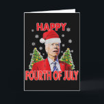 Santa Joe Biden Frohe 4. Juli Lustiges Frohes Weih Karte<br><div class="desc">Santa Joe Biden Frohe 4. Juli Lustiges Frohes Weihnachten Für Frauen Männer</div>