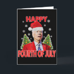 Santa Joe Biden Frohe 4. Juli Lustiges Frohes Weih Karte<br><div class="desc">Santa Joe Biden Frohe 4. Juli Lustiges Frohes Weihnachten Für Frauen Männer</div>