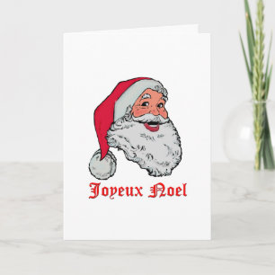 Santa Joyeux Noel Feiertagskarte
