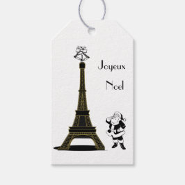 Santa Joyeux Weihnachten Paris Weihnachten Geschenkanhänger