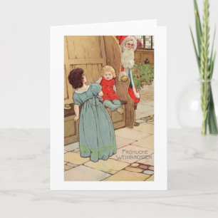 Santa - Jugendstil - Deutschland 1900er #X020 Feiertagskarte