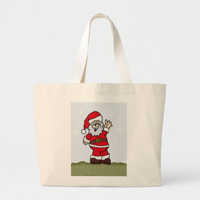 Santa Jumbo Stoffbeutel (Vorne)
