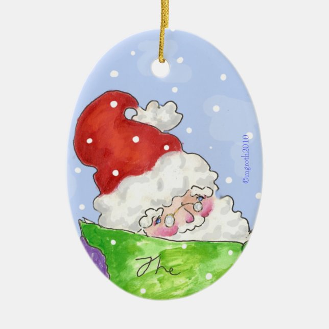 Santa Keramikornament (Vorne)