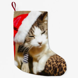 Santa Kitty Christmas Strumpf Kleiner Weihnachtsstrumpf