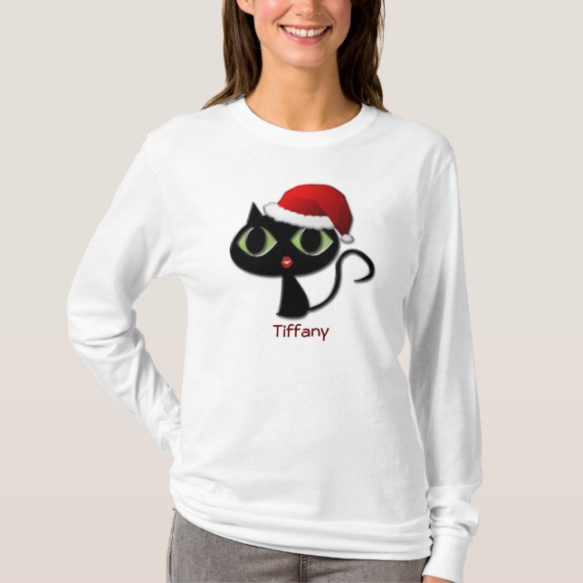 Santa Kitty T-Shirt (Vorderseite)