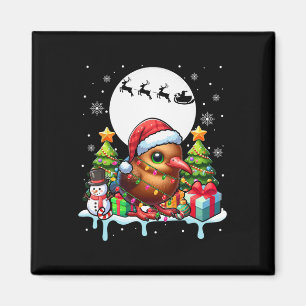 Santa Kiwi Vogel Schneemann Xmas Lichter Bunte Kos Magnet