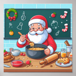 Santa-Klausel zum Kochen Poster