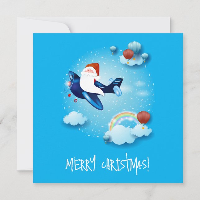 Santa kommt karte (Vorderseite)
