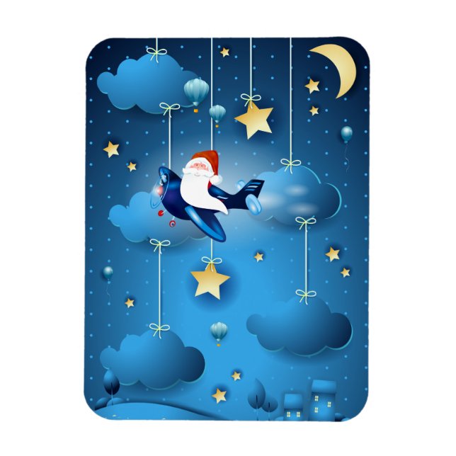 Santa kommt magnet (Vertikal)