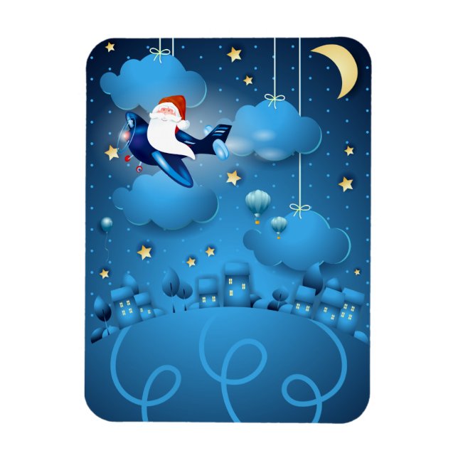 Santa kommt Magnet (Vertikal)