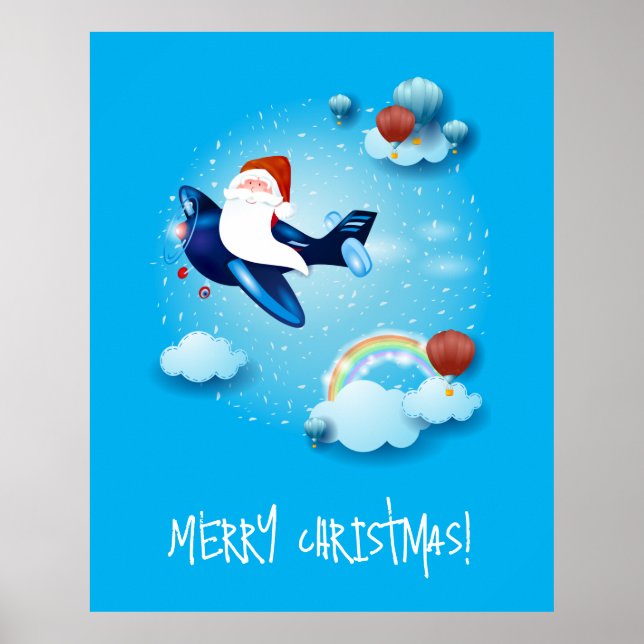 Santa kommt poster (Vorne)