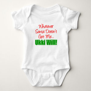 Santa kriegt mich nicht, Ukki wird's tun Baby Strampler