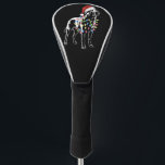 Santa Labrador Retriever Christmas Light Hund Love Golf Headcover<br><div class="desc">Santa Labrador Retriever Christmas Lights Hund Lover</div>