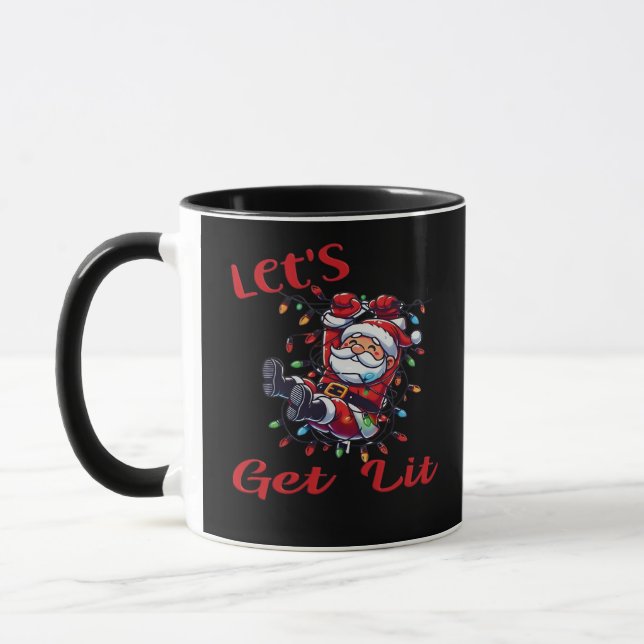 Santa - Lasst uns uns hingehen Tasse (Links)