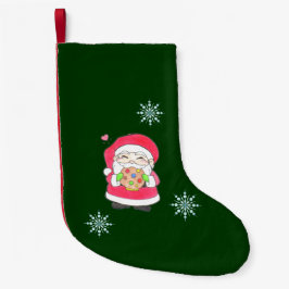 Santa Liebe Cookies Kleiner Weihnachtsstrumpf