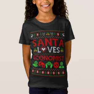 Santa Liebe Economist Xmas Geschenk hässlich Econo T-Shirt