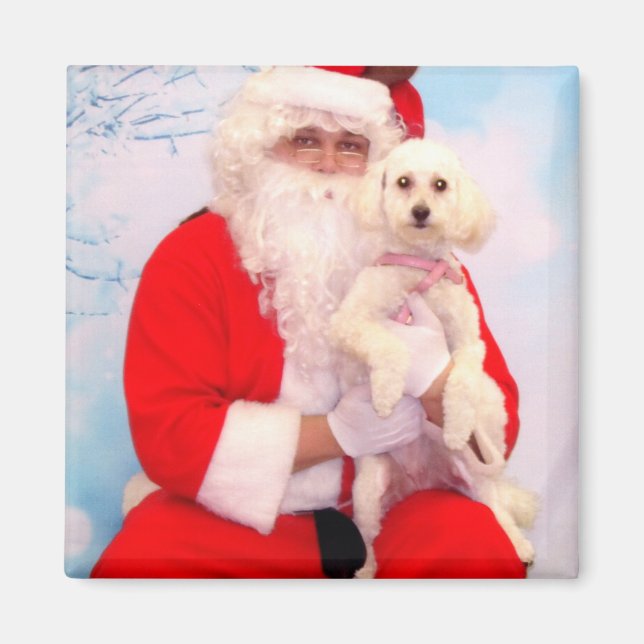 Santa Liebe Hunde Magnet (Vorne)