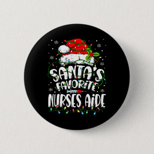 Santa Lieblings Krankenpfleger Hilfe Weihnachten P Button