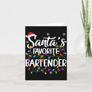 Santa Lieblingsbarkeeper Weihnachtsbeleuchtung Lus Karte