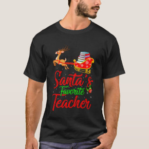 Santa Lieblingslehrer Weihnachten Lustiger Santa S T-Shirt