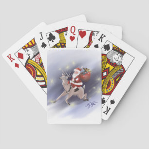 Santa liefert Karten spielen Spielkarten
