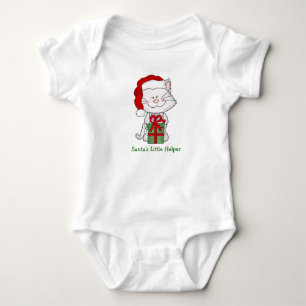 Santa Little Helper Christmas Baby Strampler
