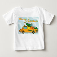Santa LKW Seitenansicht Frohe Weihnachten