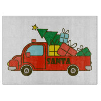 Santa LKW Seitenansicht Frohe Weihnachten