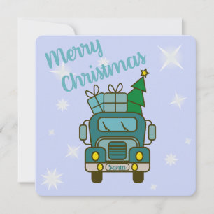 Santa LKW Vorderansicht Frohe Weihnachten