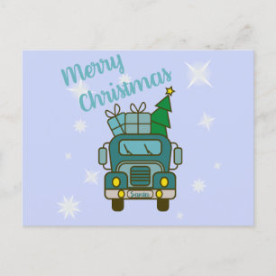 Santa LKW Vorderansicht Frohe Weihnachten