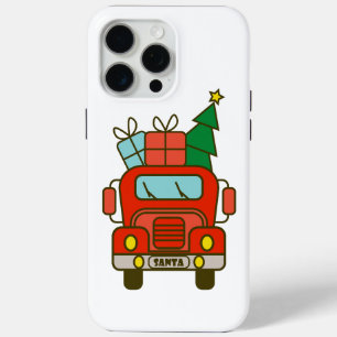 Santa LKW Vorderansicht Frohe Weihnachten Case-Mate iPhone Hülle