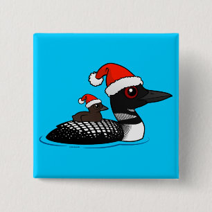 Santa Loon Button