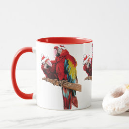 Santa Macaws Tasse Red