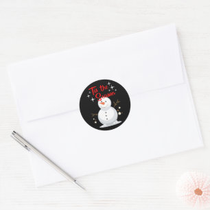 Santa & Magie de l'Arbre – Autocollants & Cartons